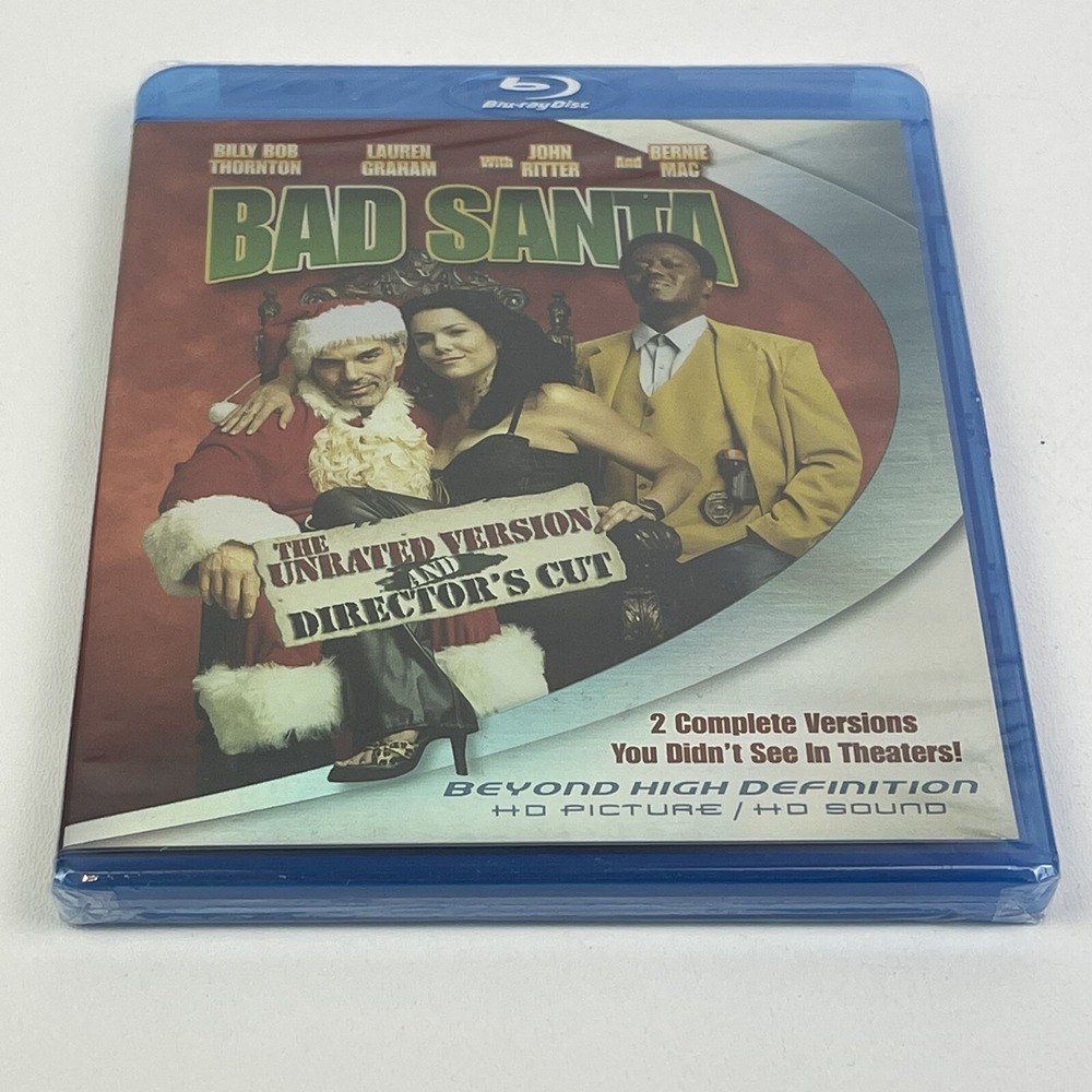 Bad Santa Blu Ray 2007 Unrated Directors Cut Billy Bob Thornton Sealed